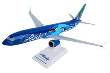 Skymarks SKR1110 Alaska Airlines 737-Max 9 Orca N932AK Desk Model 1/130 AV Model picture