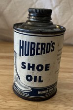 Vintage  Huberd's Shoe Oil Domed Top   8 oz.  Empty picture