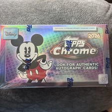 2026 Topps Chrome Disney Factory Sealed Hobby Box picture