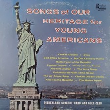 Disneyland Records Songs of Our Heritage for Young Americans LP Disney picture