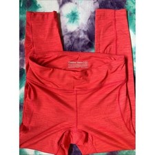 Outdoor Voices Coral Red High-Rise Performance Leggings Womens Medium Space Dye picture