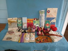Lot Vtg SEWING NOTIONS, PATCHES RICK RACK PINCUSHION, LACE THREAD BUTTONS  MORE picture
