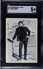 Topps, 1964 The Beatles-B&W John Lennon #16. SGC 5 EX picture