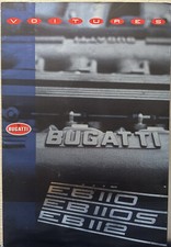 1991 Extra Large Bugatti (EB110 EB110S EB112) Brochure~RARE picture