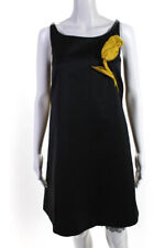 Moschino Cheap & Chic Womens Textured Satin A-Line Tank Dress Black Size 4 picture