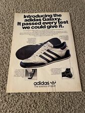 Vintage 1979 ADIDAS GALAXY Running Shoes Poster Print Ad 1970s picture