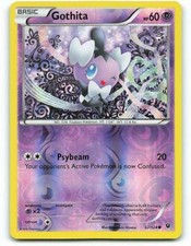 POKEMON CARD REVERSE HOLO GOTHITA 32/124 NO 574 FIXATION POKEMON TCG CCG picture