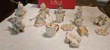 Lenox AMERICAN BY DESIGN Snow Pals  Miniature Tree Ornaments 12 Pieces picture