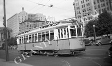 ORIGINAL 1938 UNITED ELECTRIC RAILWAY UER TROLLEY NEGATIVE #1850 PROVIDENCE RI picture
