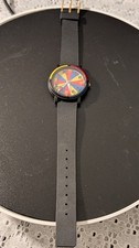 Vintage Match Watch Colorful Wheel Dial 1980s Quartz New Old Stock NOS Unworn picture