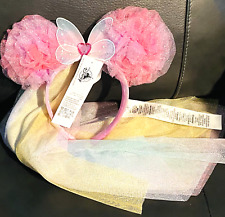 Disney Parks Minnie Mouse Fairy Butterfly Wings Tulle Ears Headband New picture