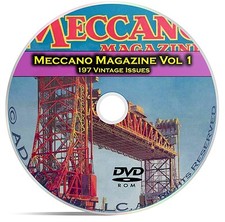 Meccano Magazine Vol 1, 197 Classic Issues, Boy Hobby Toy History Mag DVD CD C14 picture
