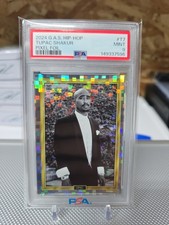 2024 G.A.S. GAS HIP-HOP Tupac Shakur 2PAC Pixel Foil Trading Card T7 #4/10 PSA 9 picture