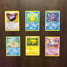 Pokemon TCG lot of 6 cards (2000) - Team Rocket, Dark Gyarados, Mew #8 picture