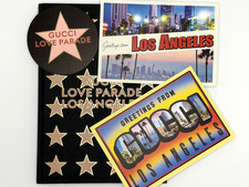 Gucci Love Parade Star Notebook  Tokyo Limited Japan & los Angeles Postcard 2 picture