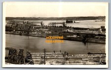 C.1910 RPPC KEOKUK, IA IOWA POWER DAM MISSISSIPPI RIVER PHOTO Postcard Q26 picture