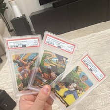 2008 Morinaga Dragon ball One Piece Wafer PSA 10 & 9 Graded Panorama Cards Lot 3 picture