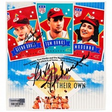 Madonna Geena Davis Signed 8x10 A League of Their Own Movie Photo COA picture