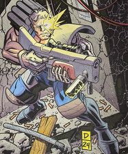 Cable X-Men Original Art by Derec Donovan picture