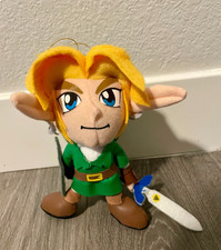 1998 Takara Legend of Zelda Ocarina of Time Adult Link Plush Nintendo Very Rare picture