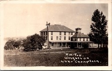 Hill Top House Wright New York Lake Champlain Real Photo Postcard Hotel picture