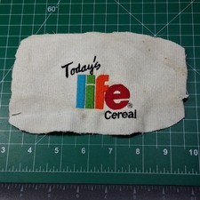 Vintage Today's LIFE Cereal Multicolor Embroidered Patch picture