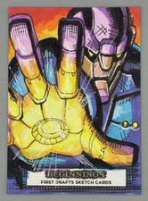 2024 Upper Deck Marvel Beginnings First Drafts Sketch Celestial 1/1 Allen Geneta picture