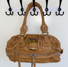 authentic CHLOE PADDINGTON Leather handbag Camel Brown Satchel picture