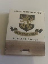 1960’s New Heathman Hotel/ Le Cave Portland , OR Matchbook Full Unstruck picture