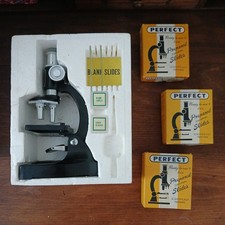 Vintage 1970s Sears Microscope - With 18 prepared slides and Book  picture