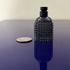 Valentino Miniature Perfume Bottle Textured Glass Studded Collectible picture