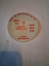 Vintage The Liquor Barrell  Benton & West Frankfort IL Advertising Sticker Decal picture