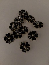 Lot Of ten 22Mm Designer Cc Vintage Button Gold Tone Chanel 10 BUTTONS picture