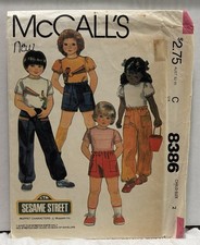 McCall’s 8386 Size 2 Tshirt, Pants, Or Shorts VINTAGE PREOWNED UNUSED  picture