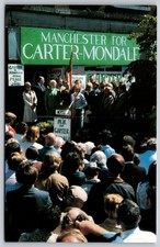 Rosalynn Carter Mondale Campaign Rally Manchester New Postcard PC413 picture