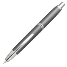 Pilot Vanishing Point Fountain Pen in Gun Metal Gray & Rhodium - 18K Gold Fine picture