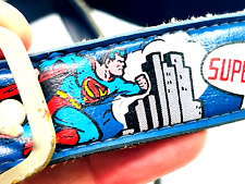 vtg 1978 Superman DC Comics Kids Belt 22 24 VERY NICE blue yellow red picture