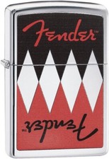 Zippo Fender Argyle Design High Polish Chrome 29309 picture