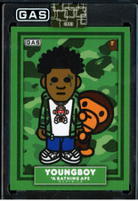2026 YoungBoy Never Broke Again COMPLEX x BAPE x GAS Trading Card RC SOLD OUT picture