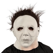 Michael Mike Myers Mask Halloween Prop Latex Full Face Scary Costume Spirit picture