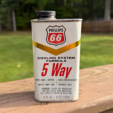 Vtg 1960’s Phillips 66 5 Way Cooling System Formula Can NOS Full Unopened picture