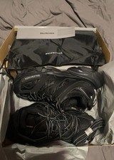 Black Balenciaga Led Track Runners Size 11/44 New With Box, Laces, picture