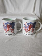 Set of 2 American Fashion Halston Mugs picture