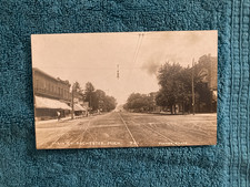 RPPC Rochester Michigan Main Street Looking North Flower Photo Unposted c1910 picture