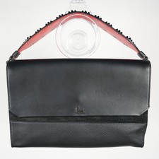 * Christian Louboutin Loubiblues Studded Leather Shoulder Bag Black picture
