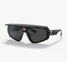 Dolce & Gabbana Women’s Rectangle Sunglasses Black Plastic Frame Tinted UV400 picture
