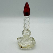 Schiaparelli Perfume 1938 Empty Bottle By Baccarat Crystal Candle Flame picture