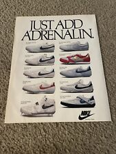 NIKE ZOOM AIR X II S FLAME-TECH SD GLIDE RIVAL II Shoes Poster Print Ad 1980s picture