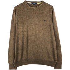Burberry London Men’s Knit Sweater XL Classic Logo Cotton Pullover (Ages 14+) picture