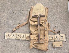 WW1  M1910 US Army Field Gear Set Belt, Pack T Handle 1st Aid Mess Kit 1917 1918 picture